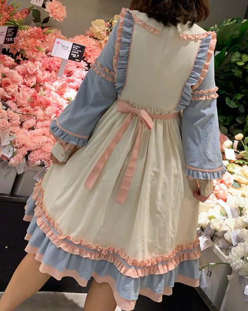 Niu Niu - Plus Size Lolita Dress Oversized OP - Long Sleeve OP Dress