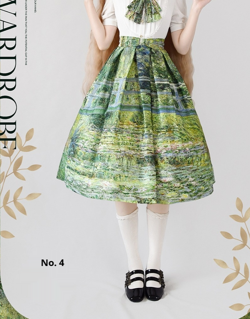 Daily Lolita SK, Retro Classic Monet Oil Painting S No.4