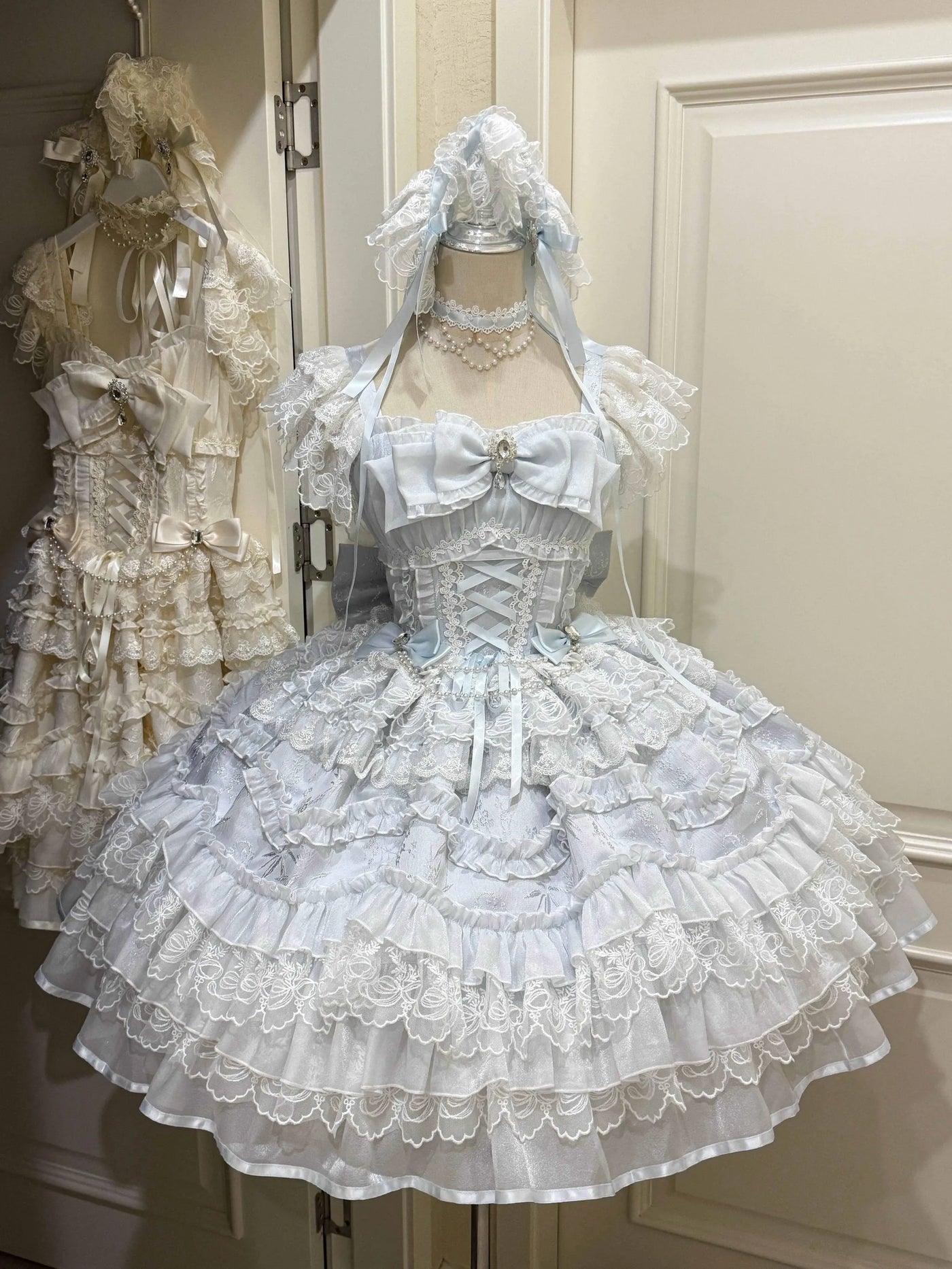 Sugar Girl - Eternal Vow - Wedding Lolita JSK, Detachable Overlay