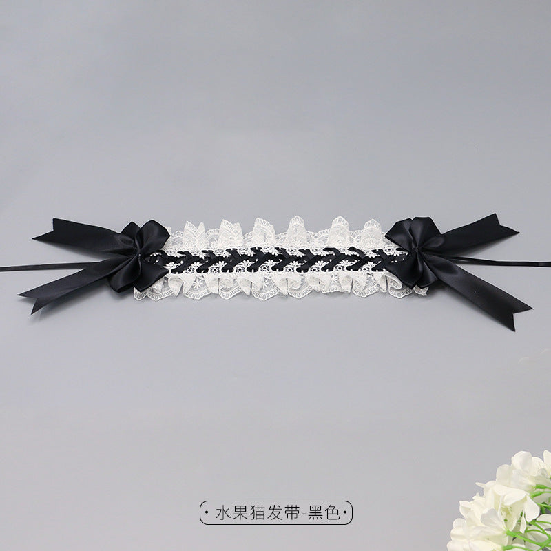 Lolita Hair Accessories In Stock Plush Handmade Multiple Colors Available Party Fashion Accessories Cute Cat Ear Hair Clips - Lolita Fetch