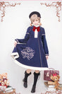 Navy Bue (red bow tie) / S