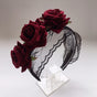 Serre-tête en dentelle rose