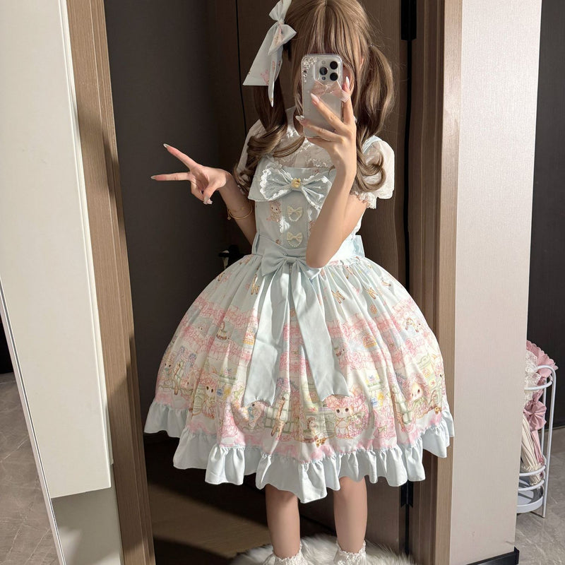 Coffee Rabbit Bunny Toy House Sweet Lolita JSK Set