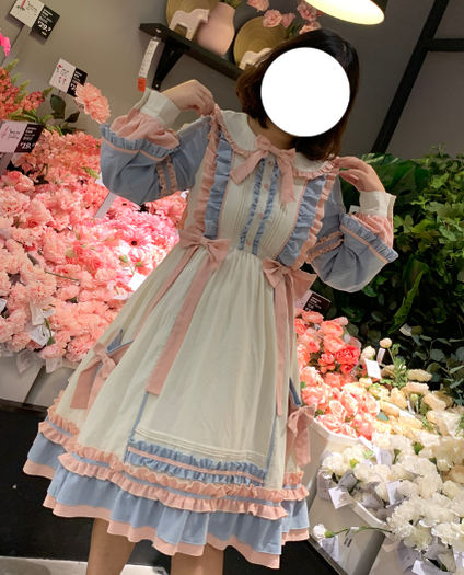 Niu Niu - Plus Size Lolita Dress Oversized OP - Long Sleeve OP Dress