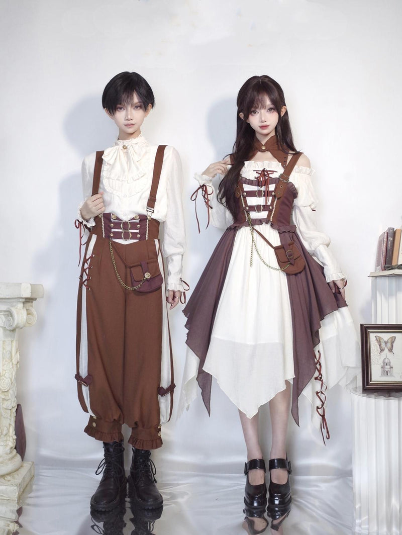 Letters from Unknown Star - Pirate Guide - Vintage Lolita Suit Vest JSK Dress