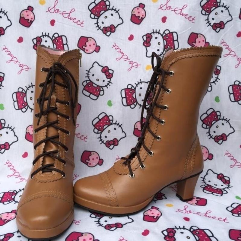 Antaina - Elegant Lolita Heel Boots Heel - Shoes Multicolor Shoes