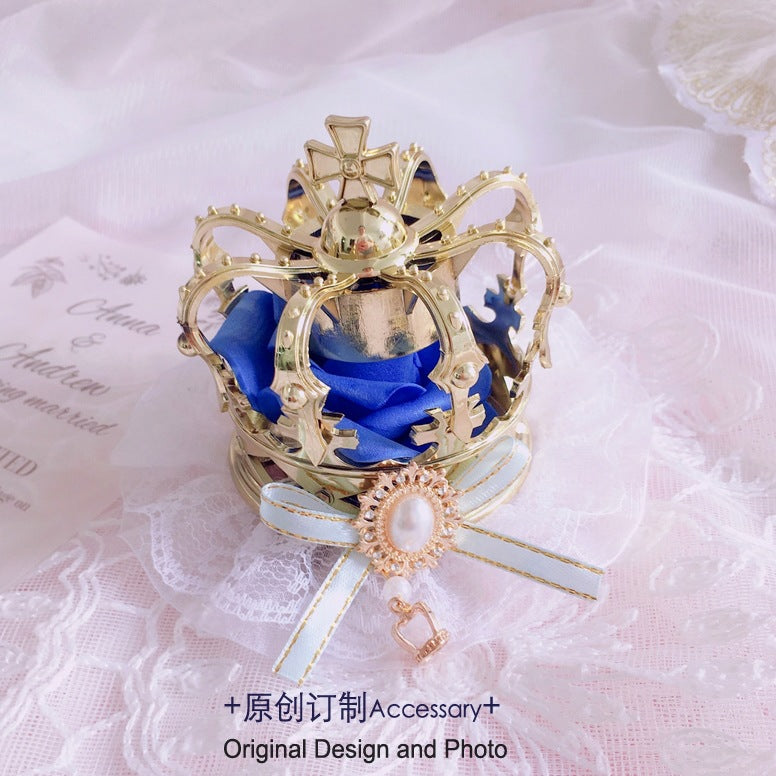 Original Girl Crown Lolita Headwear for Singing, Daily Wear, Princess, Queen Coronation, Lolita Wedding Accessories, Small Items