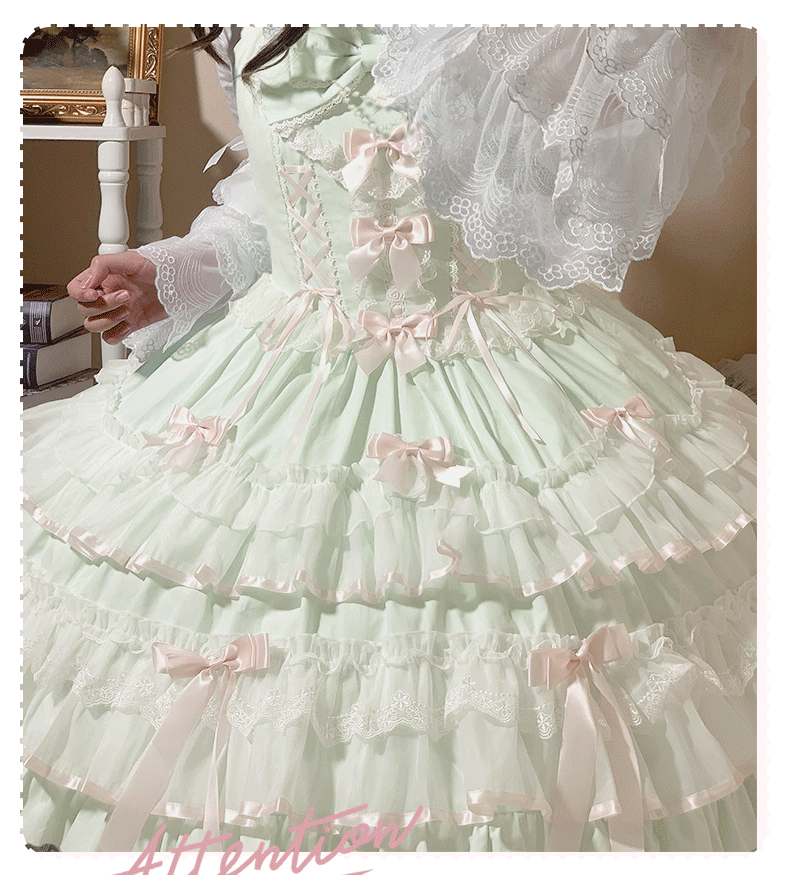 ZhiJinYuan- Love Notebook - Sweet Lolita Ancient Doll JSK - Lolita Fetch