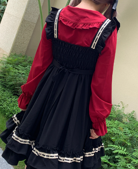 Niu Niu - Plus Size Lolita Blouse Long Sleeve - Shirt Innerwear
