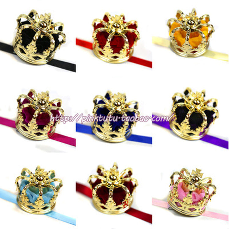 Lolita Crown Hair Accessories Gorgeous Rose Crown Hairband Headdress Golden Crown Hair Clip COS Crown Headdress