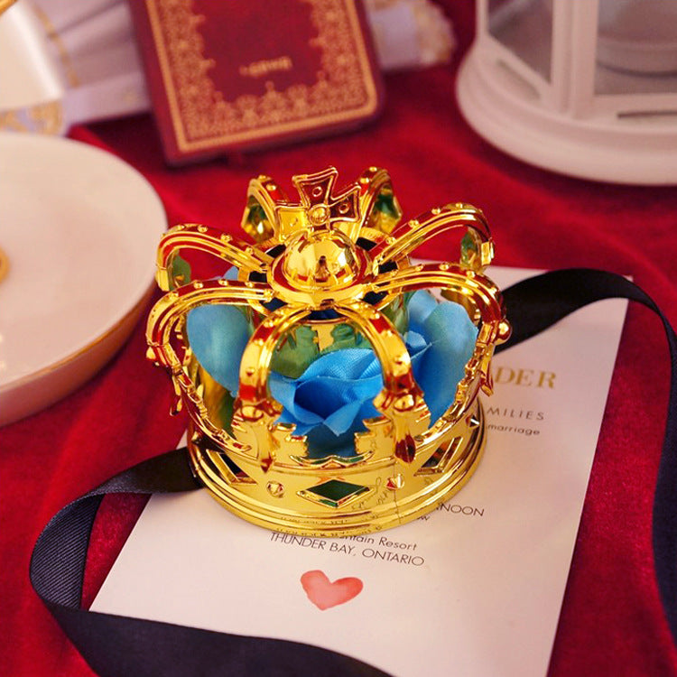 Lolita Tiara King Queen Coronation Gold Silver Rose Cute Lolita COS Crown Tiara