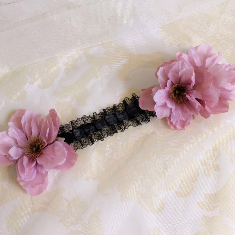 Lolita Handmade Lace Hairband - Gothic Dark Sweet Punk Flower Headwear for Girls