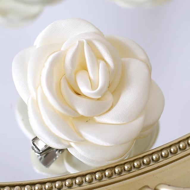 Xiaogui - Retro Lolita Brooch Rose Hairpins - Flower Headdress Headwear