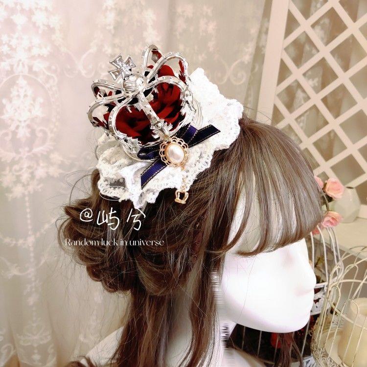 Cos Crown Lolita Headwear for Singing, Daily Wear, Princess, Queen, Coronation, Lolita Wedding Accessories, Small Items - Lolita Fetch