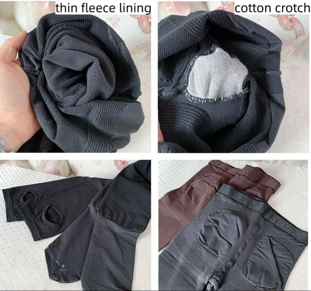 Roji Roji - Daily Lolita Winter Fleece Lining - Pantyhose Socks