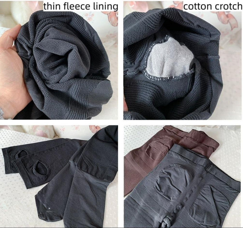 Roji Roji - Daily Lolita Winter Fleece Lining - Pantyhose Socks