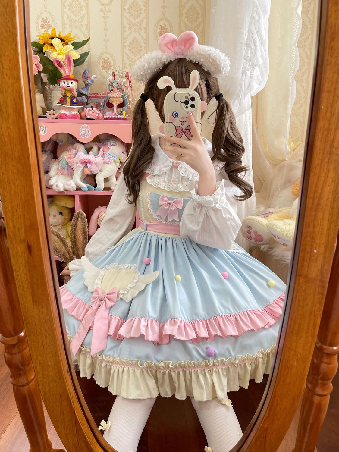Hanguliang - Sweetheart, It's You - Sweet Lolita JSK dress with suspender straps