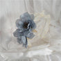Blue Flower Cream Yellow Edge Headband