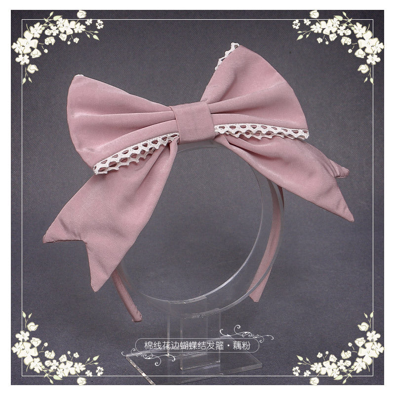 Japanese Lolita Hair Accessories for Women, Hair Clips, Lolita Hair Ornaments, Multi-color Bow Hairbands, Fresh and Sweet - Lolita Fetch