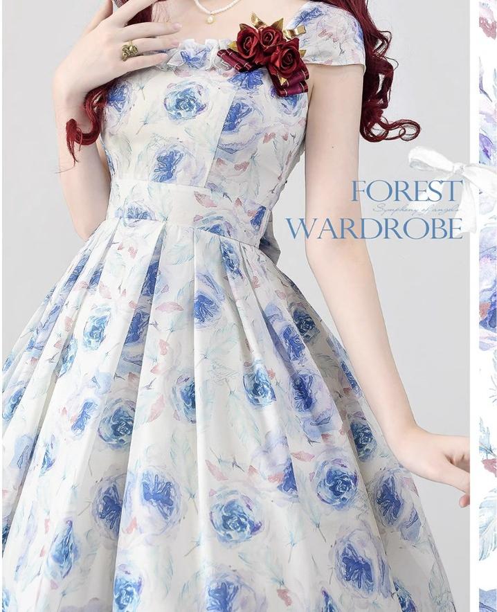 Forest Wardrobe - Forest Basket 3.0 - Vintage Lolita JSK Dress for Summer