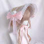 Chapeau plat à lacets rose clair / Pas de restriction de périmètre crânien