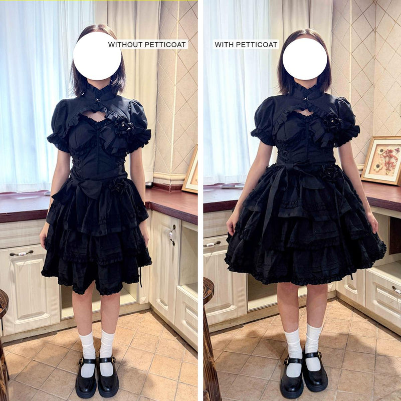 Noloria - Noloria 48 cm (18.9") Medium-High - Volume Petticoat, Petal Edge Petticoat