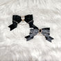 Black + Black Lace / Single Hair Clip