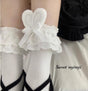 Short socks (about 34cm) / white ear with white bow