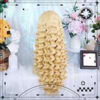 Dalao Home - Fluffy Cloud - Sweet Lolita Long Curly Wigs, Roman Curls - Light Blonde