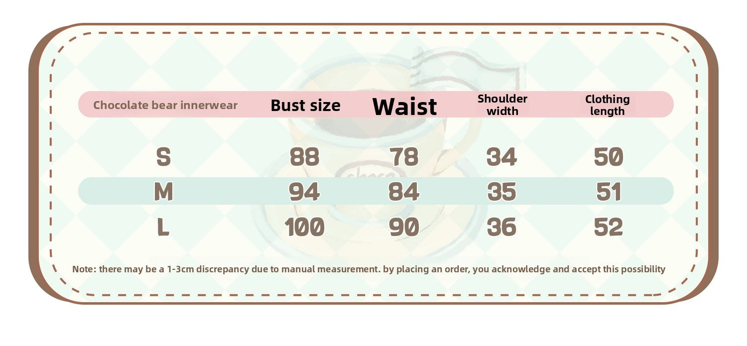 Sweet Dreams Baa Baa - Choco Bear-  High-Waist Suspender Lolita Dress