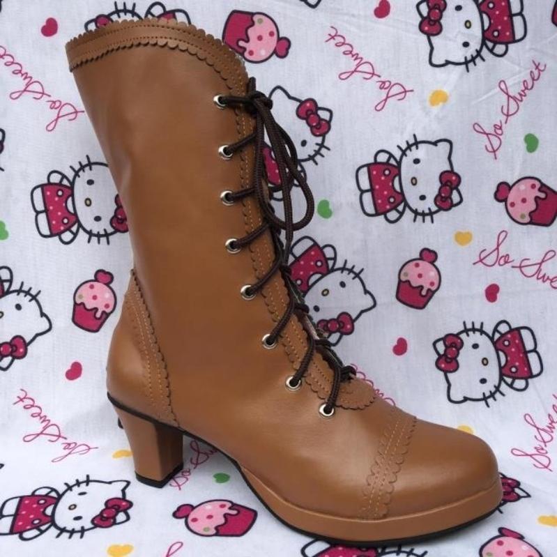 Antaina - Elegant Lolita Heel Boots Heel - Shoes Multicolor Shoes
