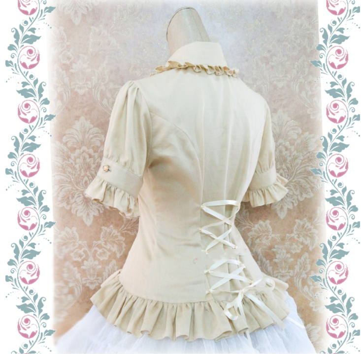 Strawberry Witch - Multicolors Short Sleeve Cotton - Lolita Blouse Innerwear