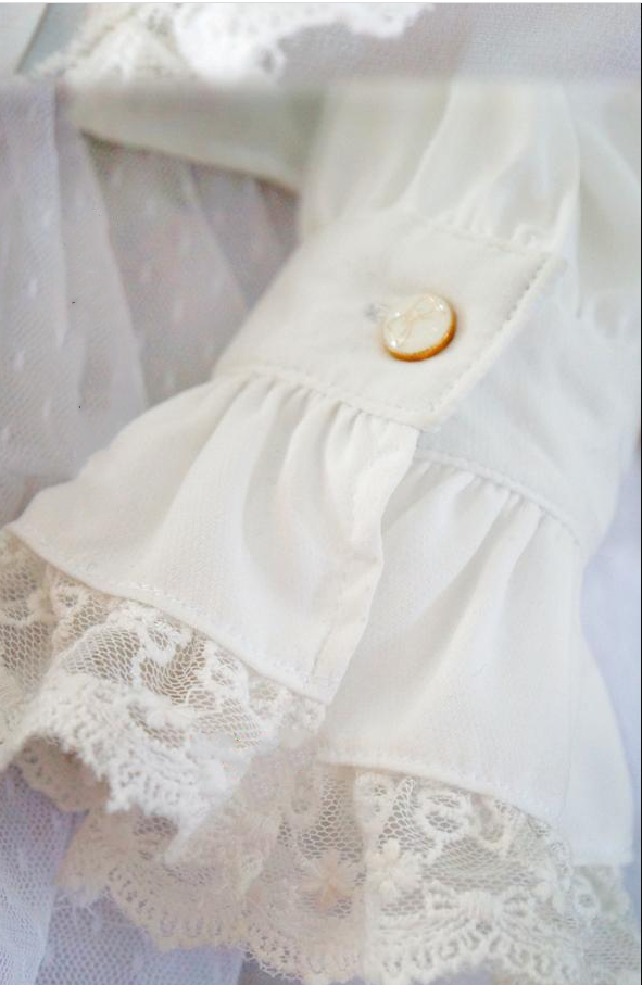 Strawberry Witch - Elegant Lace-Up Back Lolita Blouse - Innerwear