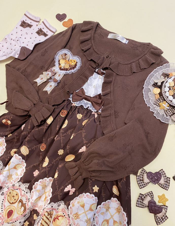 Little Dipper - Sweet Lolita Coat Long-sleeved - Cotton Cardigan Outerwear