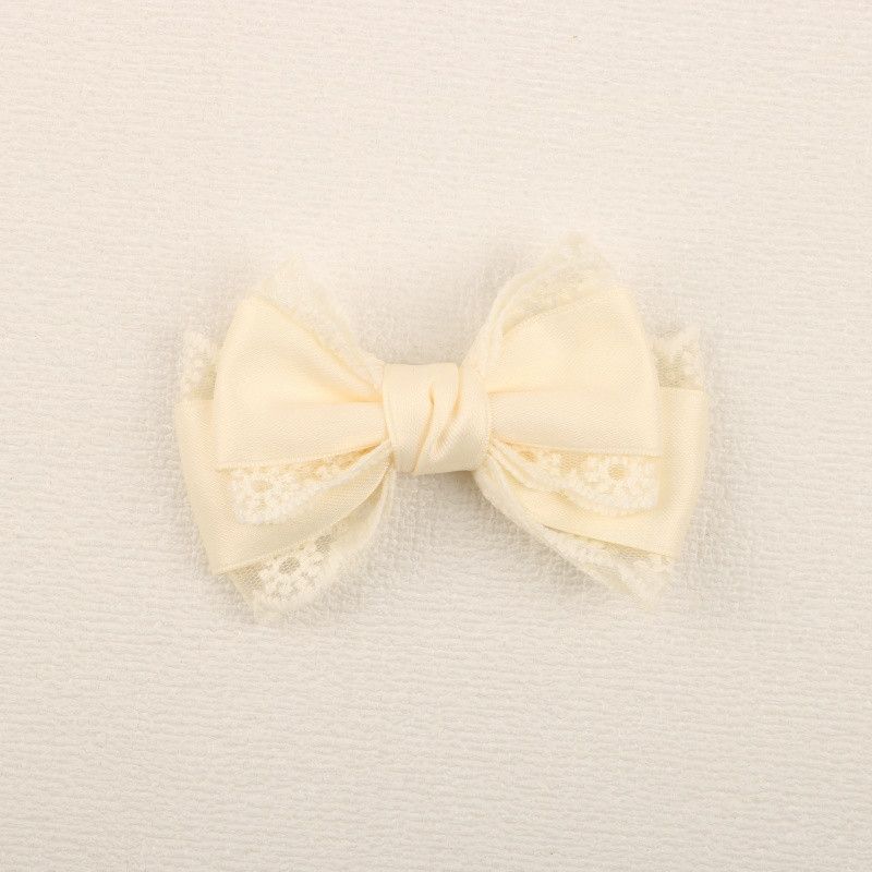 Handmade - Forest Lace Bow - Hair Clip or Brooch - detail view 7