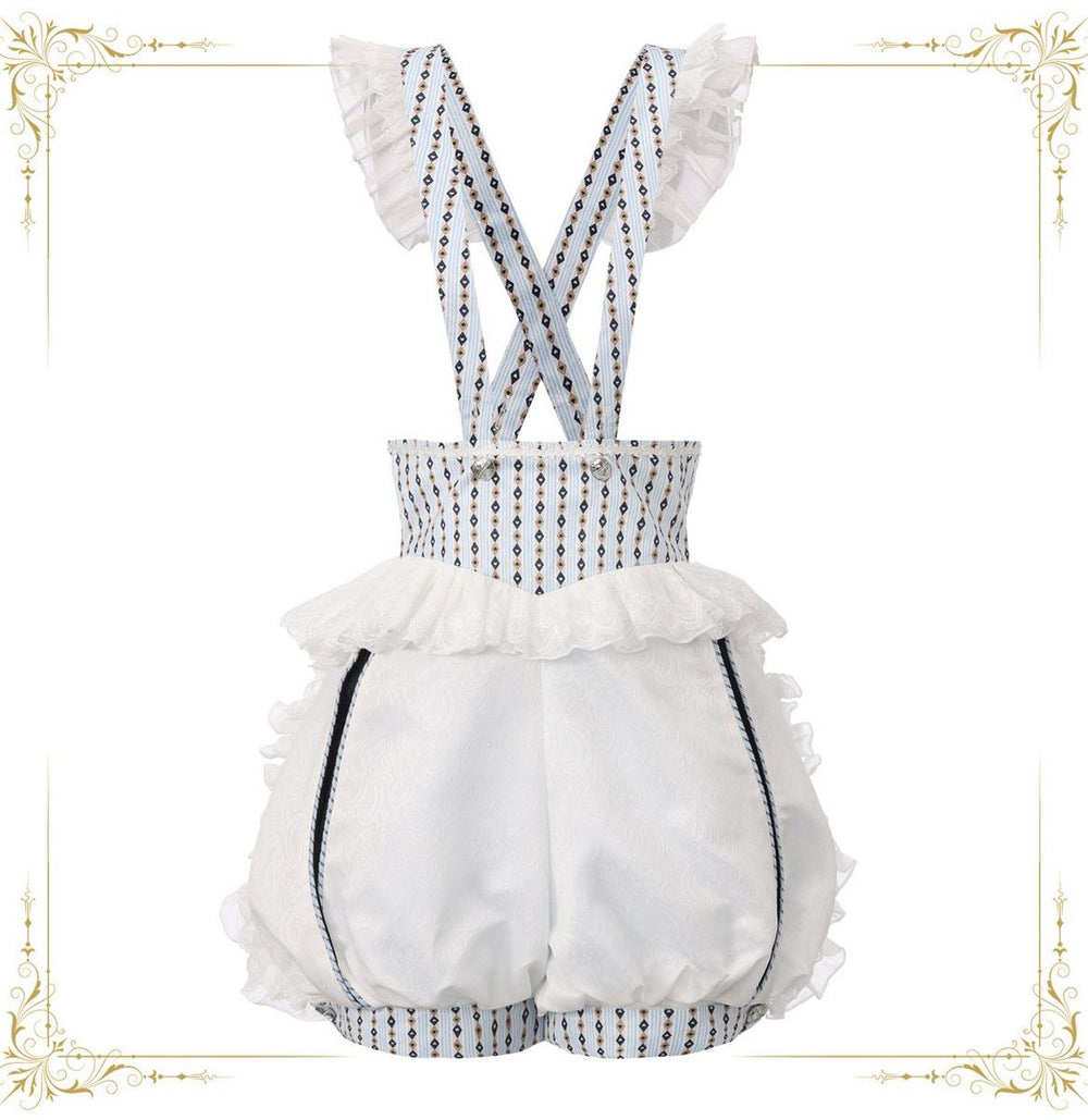 Immortal Thorn - Immortal Bunny's Invitation - High-Waist Ouji Lolita Lantern Shorts, Detachable Straps