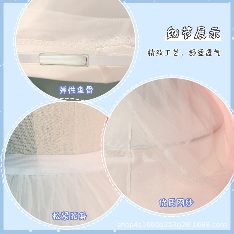 Adjustable Fishbone Petticoat – Bridal Lace Trim