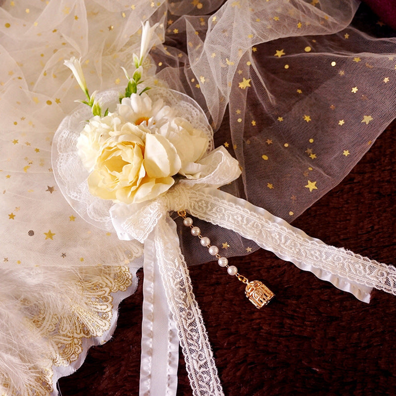 Original Handmade Lolita Element - Gorgeous Hanamaru Fairy Hair Clip | Lolita Style Accessory