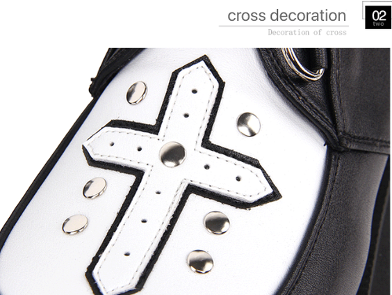 Angelic imprint - Gothic Lolita Cross Classic - Platform Shoes Shoes