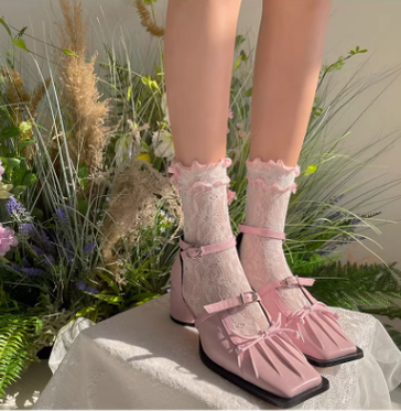 WAGUIR - Kawaii Lolita Thin Lace Socks - Socks