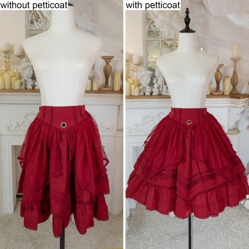 Noloria - Noloria 48 cm (18.9") Medium-High - Volume Petticoat, Petal Edge Petticoat