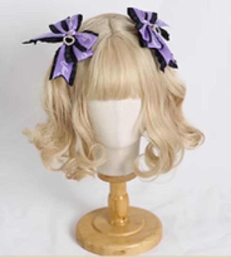 High-resolution variant image 6 for Xiaogui - Sweet Lolita Ribbon Bow Hair Clips - Headwear