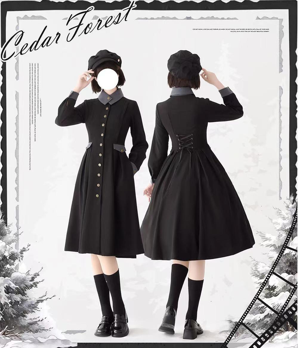 Forest Wardrobe - Elegant Lolita Dress Winter Lolita - Coat Dress JSK Dress