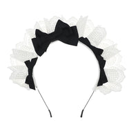 Uafhængigt mærke - Sweetheart Maid - Hårbøjle med blondesløjfe - Hårtilbehør - Sweetheart Maid-Sky Blue