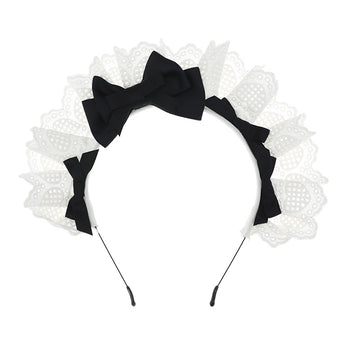 Japanese Style Cute Lace Bow Decoration Lolita Maid Headwear Props Comic Exhibition Accessories Hair Accessories Hairband