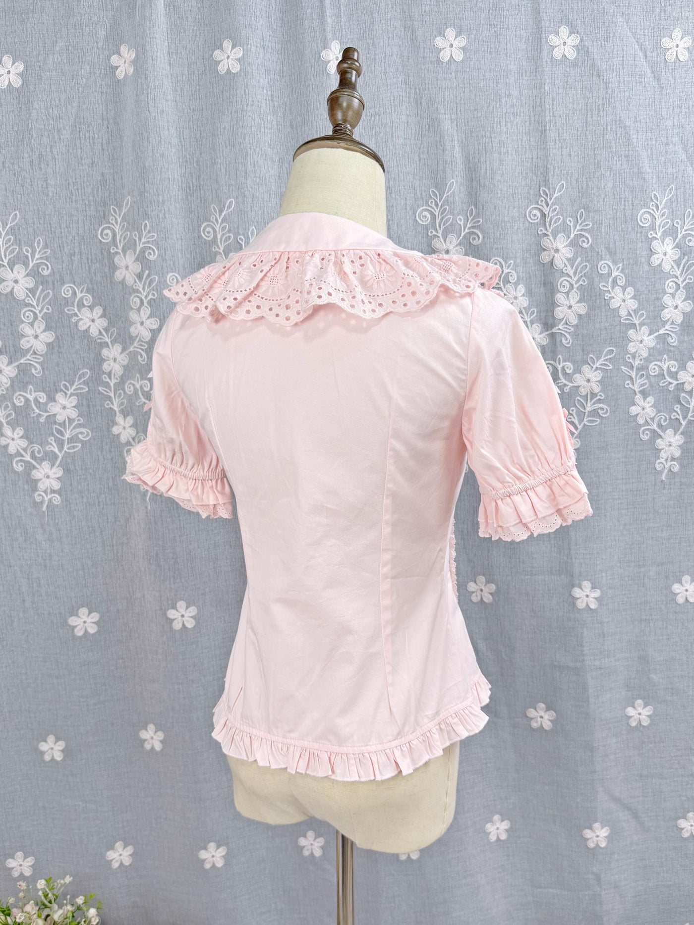 DMFS Lolita - Sunflower - Sweet Lolita Peter Pan Collar Blouse, Cotton Fabric