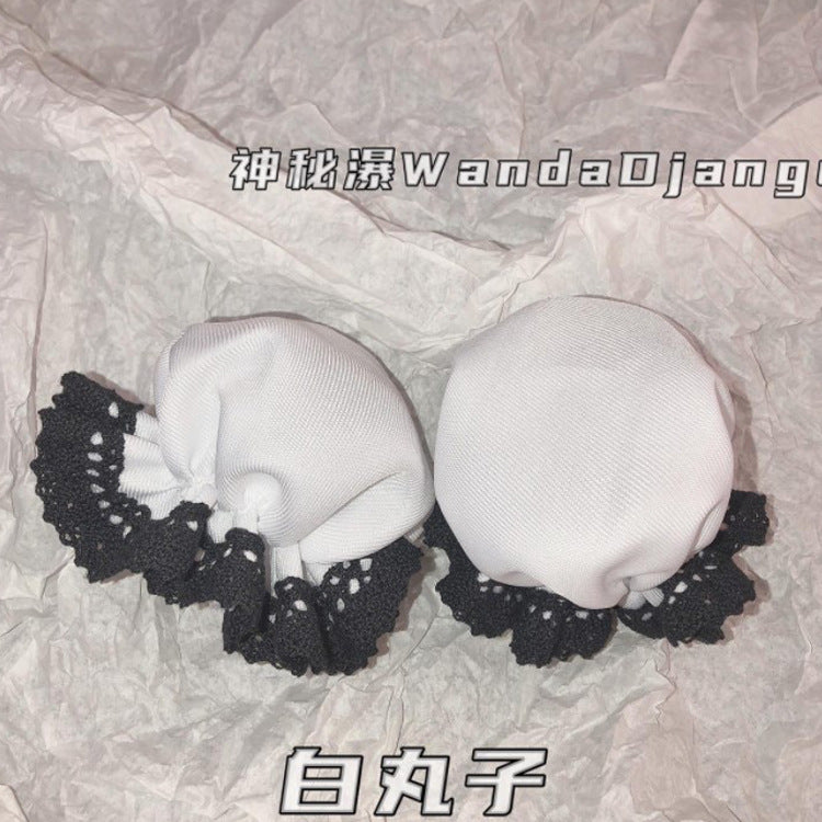 Handmade Chinese Style Hair Accessories Chun Li Kung Fu Bun Hair Clip National Style Hairpin Spicy Girl Hair Ornament Pom Pom Headband Lolita