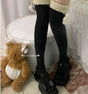 One Size / Black (over-the-knee socks)-60cm