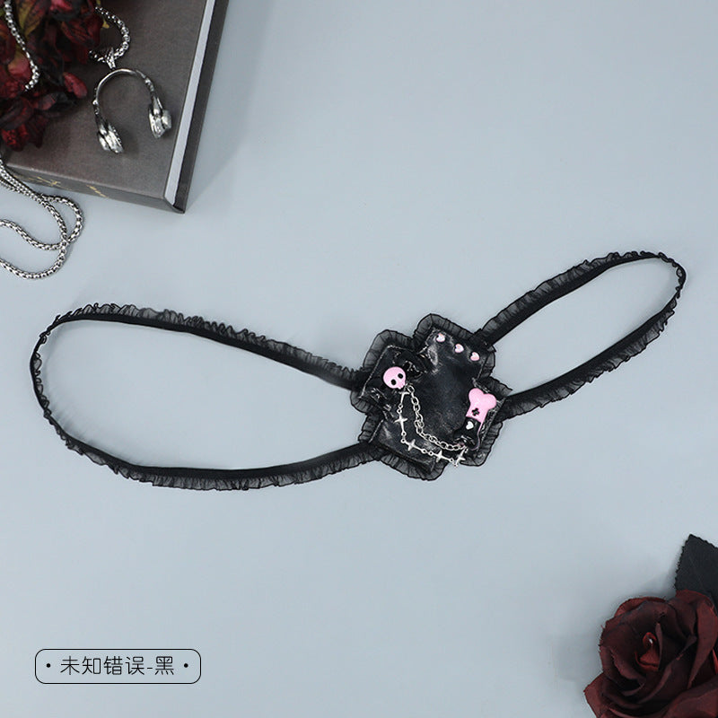 Dark Gothic Cross Eye Mask - Lolita JK Comic Con Cosplay Small Accessories