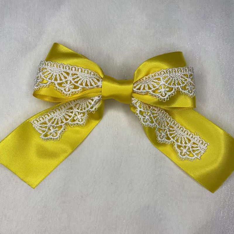Handmade - Showa Cake Lace Bow - Hair Clip or Brooch - detail view 3